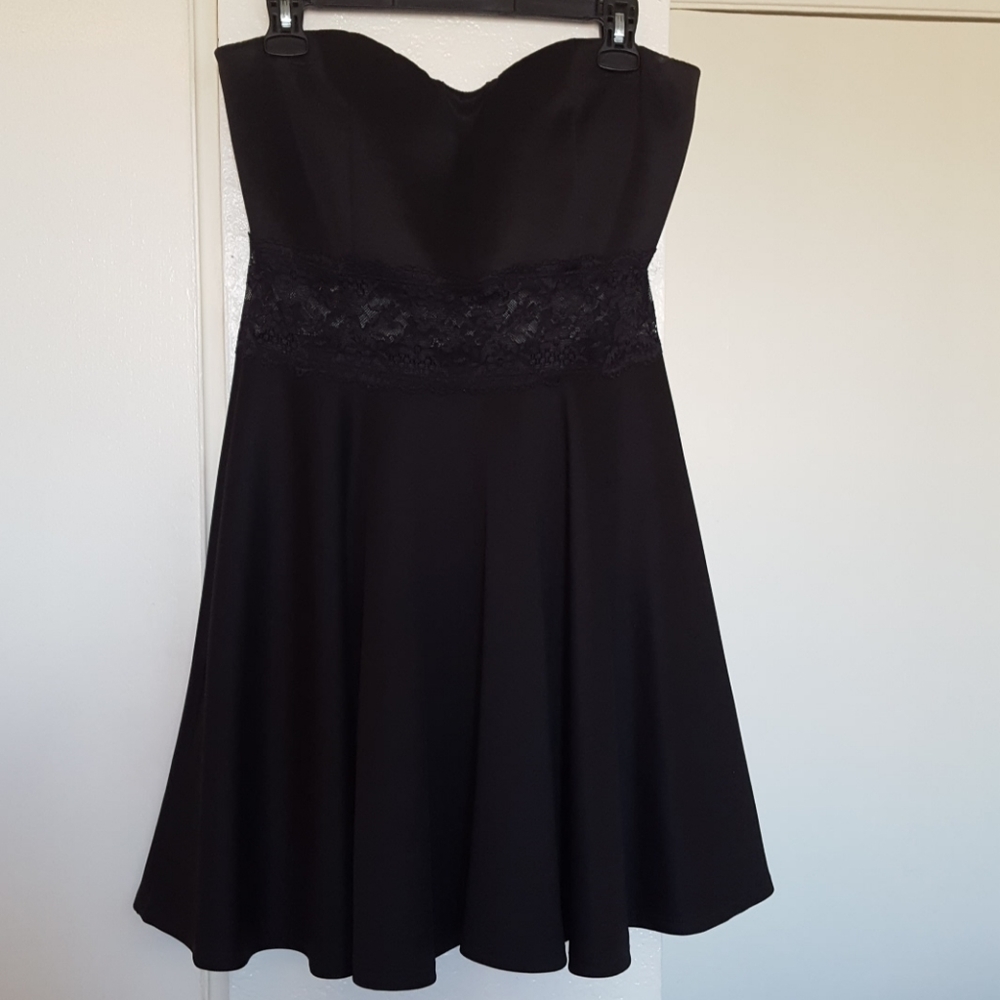 Black mini dress
